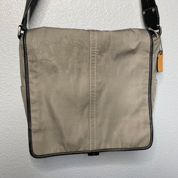 Coach Leather and Nylon Messenger Bag - Picture 2 of 8